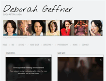 Tablet Screenshot of deborahgeffner.com